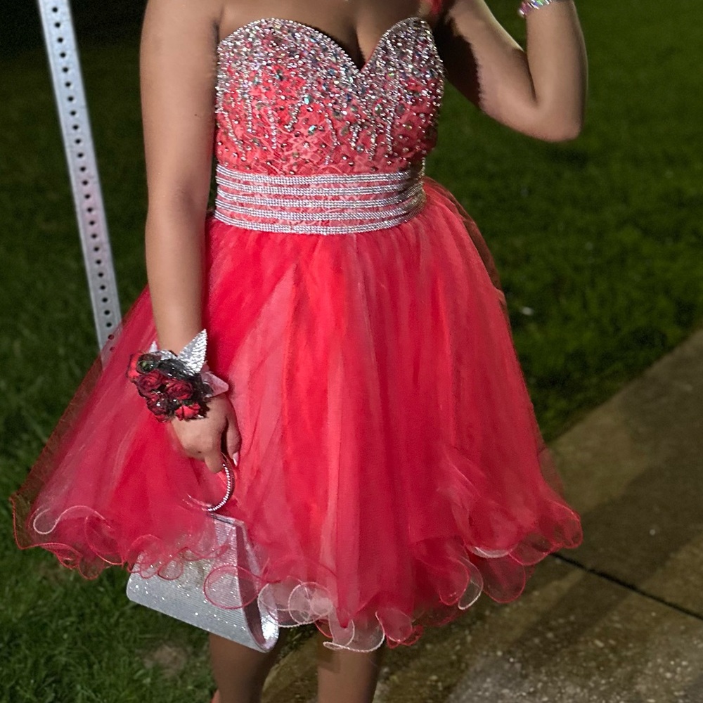 Red prom dress Size medium